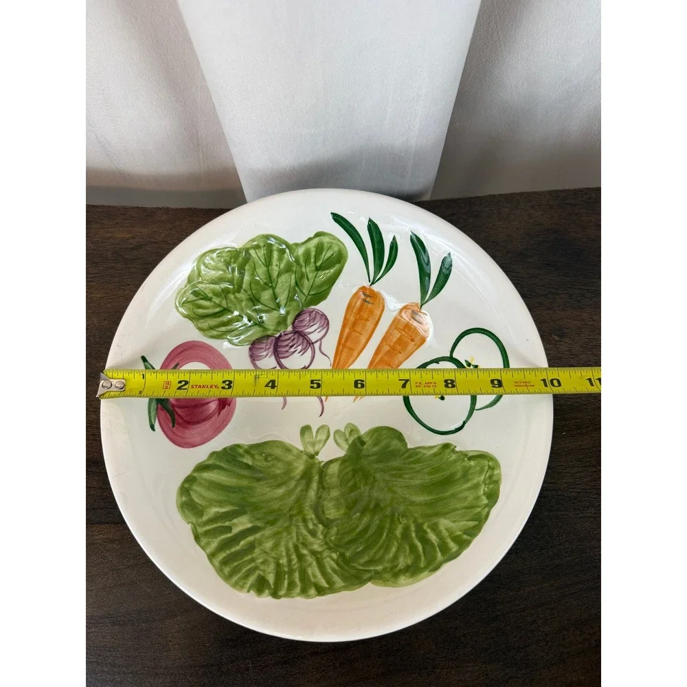 VTG‎ Ironstone Hand Painted Vegetables Large 10